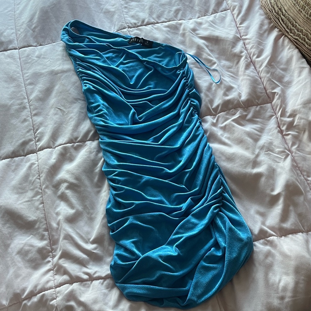 Lioness Vibrant Blue Ruched Chemise